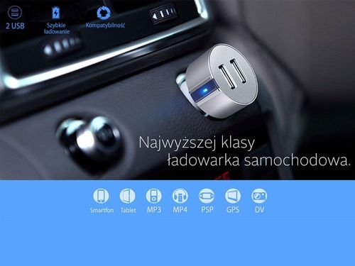 Ładowarka samochodowa Vigor Grey na Arena.pl