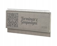 Terminarz gospodyni 2026 tyg. kalendarz leżący biurkowy z grawerem