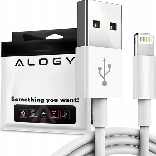 KABEL ALOGY SZYBKI USB DO LIGHTNING DO IPHONE 7 8 SE X XS 11 12 13 14 20W na Arena.pl