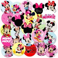 NAKLEJKI NA ZESZYT NALEPKA Z POSTACIAMI KÓŁKO MYSZKA MINI MINNIE WZORY 23EL