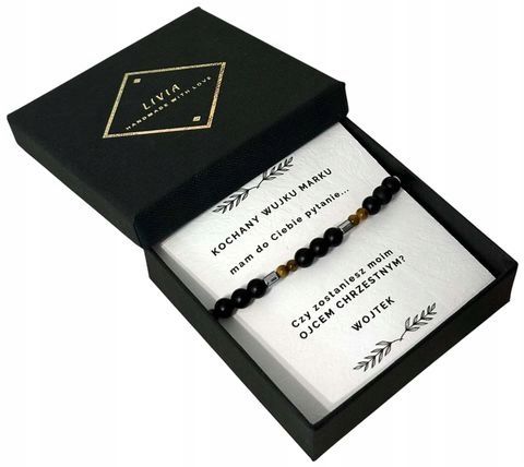 Prezent dla chrzestnego,czy zostaniesz moim ojcem chrzestnym bransoletka na Arena.pl