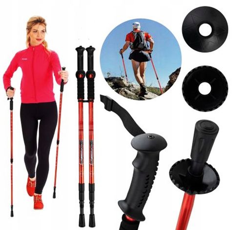KIJKI DO CHODZENIA NORDIC WALKING ZESTAW PIĘKNE NASYCONE KOLORY+GRATISY na Arena.pl