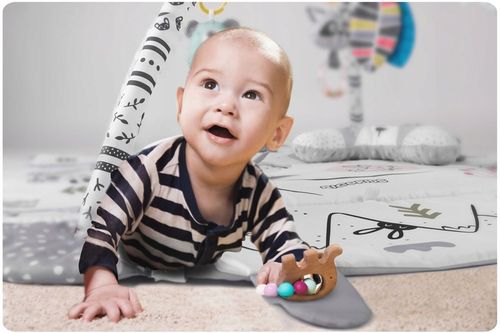 MATA EDUKACYJNA DLA NIEMOWLĄT INTERAKTYWNA RICOKIDS DUŻA SZARA + GRATIS na Arena.pl