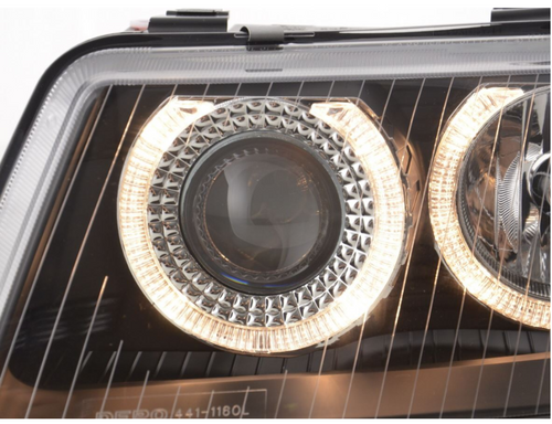 Lampy Reflektory DO AUDI A3 OD 2000 DO 2003 Roku RINGI BLACK na Arena.pl