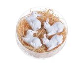 figurki zajączki 3,5cm x 3cm  4szt.      rd19-2148