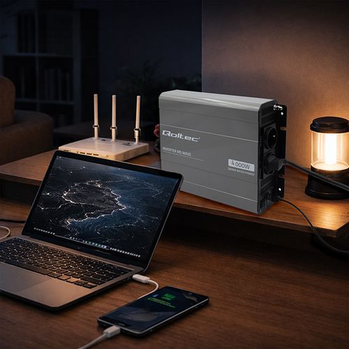 Qoltec przetwornica 12V/230V 2000W USB na Arena.pl