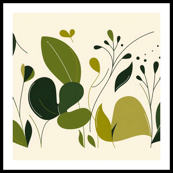 Plakat 70x70cm Świeżość Liści zdjęcie 3