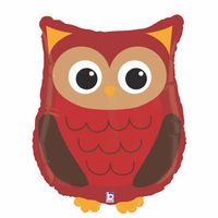 Balon foliowy sowa leśne zwierzątka las 65cm