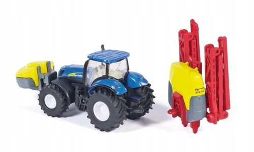 1799- SIKU TRAKTOR NEW HOLLAND Z OPRYSKIWACZEM METAŁ + PLASTIK 3+ na Arena.pl