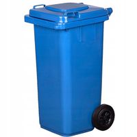 POJEMNIK KOSZ 120L NA ŚMIECI ODPADY NIEBIESKI HIT