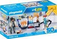 PLAYMOBIL MY LIFE ZESTAW KLOCKÓW NAUKOWIEC Z ROBOTAMI 71450