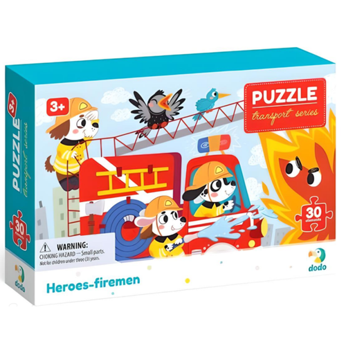 Puzzle Bohaterowie Strażacy 30 Elementów Urocze Psiaki Układanka Dla Dzieci na Arena.pl