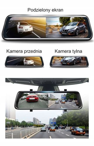 Kamera Cofania Sony Rejestrator Lusterko 12" na Arena.pl
