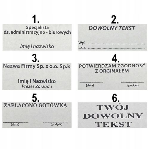 COLOP C20 Pieczątka do 4 wersów FIRMOWA LEKARSKA IMIENNA BIUROWA - kolory na Arena.pl