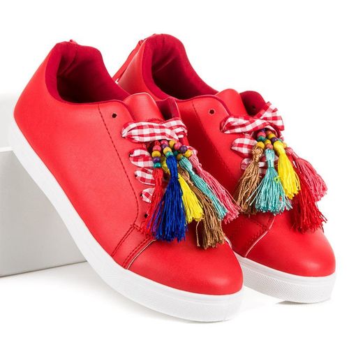 Modne Czerwone Trampki VICES r.39 na Arena.pl