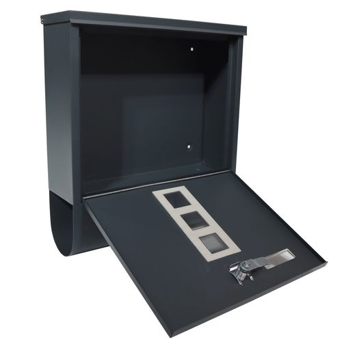 19703Skrzynka pocztowa z gazetnikiem skrzynka na listy nowoczesna z kluczem na Arena.pl