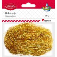 włosy anielskie 20g złote titanum christmas
