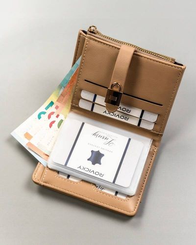 pojemny, rozbudowany portfel damski ze skóry ekologicznej - 4u cavaldi na Arena.pl