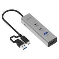 Hub USB i-tec USB-C/USB-A Charging Metal HUB Power Delivery 85 W
