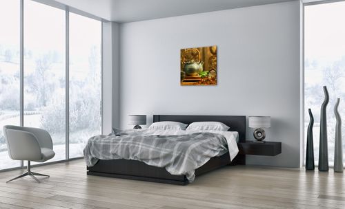 Obraz Na Płótnie - Imbryk Herbata - 60X60 Cm - Ac60X60-2628 na Arena.pl