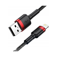 Kabel Lightning USB Baseus Cafule 2A 3m (czarno-czerwony)