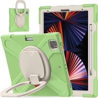 Etui Pancerne iPad Pro 12.9 2021 5 Gen Stojak 360 Rysik Zieleń Matcha
