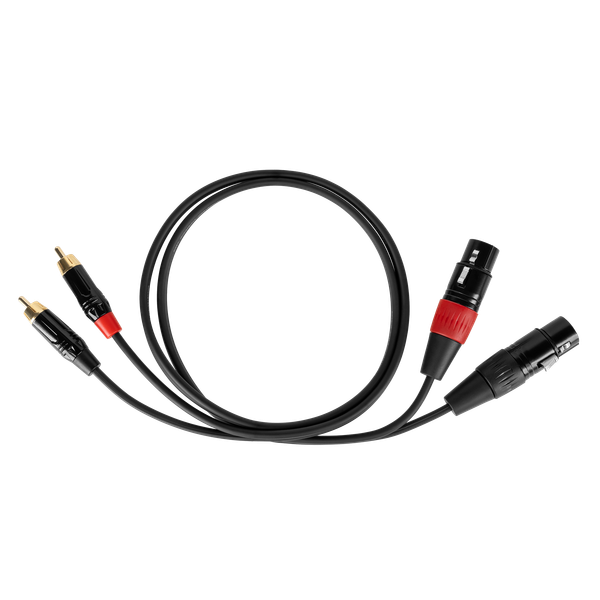 Kabel połączeniowy Cabletech  XLR - 2RCA  1m zdjęcie 2