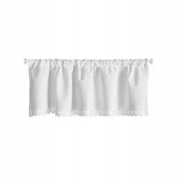 Firana gotowa zazdrostka GUSTO 150x30 Eurofirany biała