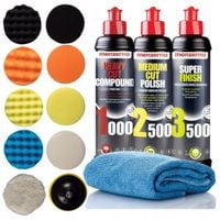 Pasty Polerskie 1000 2500 3000 Menzerna | Pady Polerskie x11 | Mikrofibra