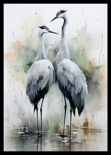 Plakat 29,7x42cm Tańczące Czaple na Arena.pl