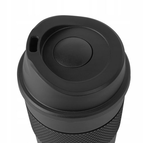 Czarny KUBEK TERMICZNY kawa na wynos MAŁY TERMOS 330ml PREMIUM na Arena.pl