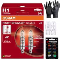 ŻARÓWKI H1 12V 55W OSRAM NIGHT BREAKER SILVER +100% WIĘCEJ ŚWIATŁA + GRATIS