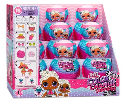 Lalka L.O.L. Surprise O.M.G. Color Change 2w1 + Lil Sis Color Change na Arena.pl