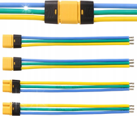 2 pary złączy męsko-żeńskich MR30 z obudową i kablem 100 mm 18AWG RC