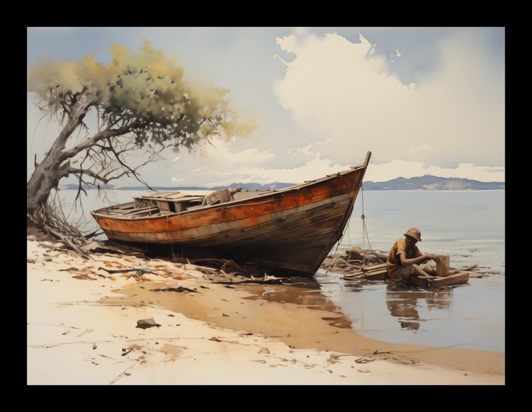 Plakat 20x15cm Spokój Przybrzeża zdjęcie 2