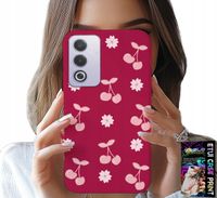 ETUI DO OPPO A80 5G - WISIENKI, WIŚNIE NA BORDOWYM TLE + FOLIA