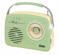Radio RETRO PISTACJA sieciowe akumulator FM MP3 USB SD ELTRA Luiza Eltra