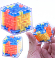 Gra logiczna zręcznościowa labirynt z kulką KOSTKA