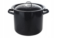 Garnek emaliowany tradycyjny duży XXL Elo-Pol 21L z pokrywką 32cm bigosu