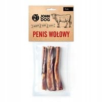 John Dog naturalny gryzak suszony penis wołowy 3x
