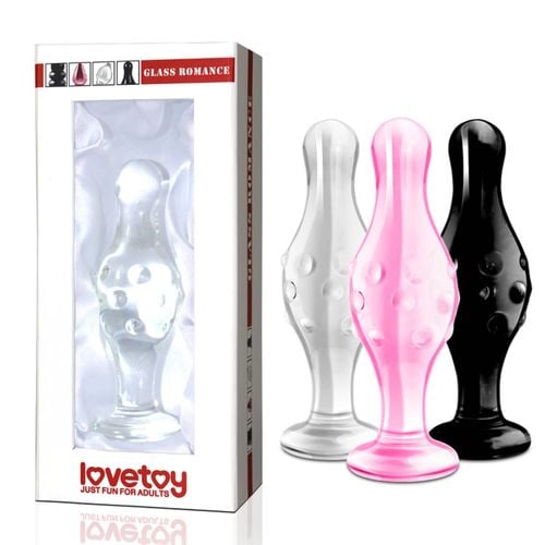 szklane dildo analne z wypustkami 3 kolory 11,5 cm na Arena.pl