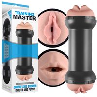 Dwustronny Masturbator Męski Sztuczna Pochwa Usta Sex Tuba Z Waginą Ustami