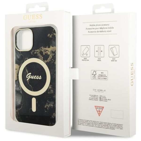 Etui Guess do iPhone 15 Plus, iPhone 14 Plus, Czarny, MagSafe zdjęcie 8