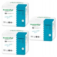 PIELUSZKI BAMBIBOO PIELUCHY 2 Zestaw 3x26 szt. z wycięciem na pępek 3-8kg