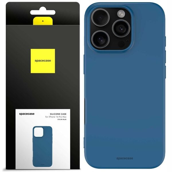 Spacecase Silicone Case Iphone 16 Pro Max Blue zdjęcie 1