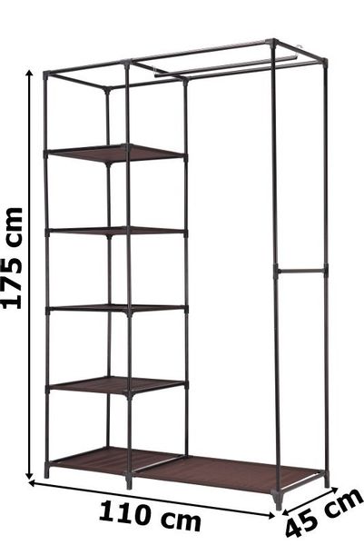 Szafa tekstylna Kaja Vitto - brąz zdjęcie 4