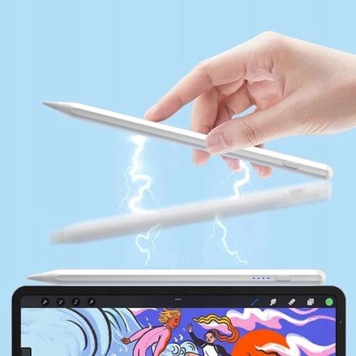Rysik pojemnościowy aktywny dotykowy do tabletu telefonu Stylus Pen biały na Arena.pl
