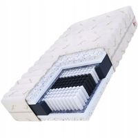 Materac 90 x 200 x 23cm H4 LATEX 2x3 CM SPRĘZYNY POKROWIEC BAMBUSOWY