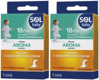 SolBaby Aroma Plastry Z Olejkiem Eterycznym Na Ubranko Dla Dzieci 5 Sztuk