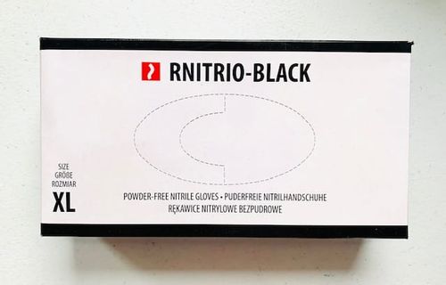 Rękawiczki nitrylowe CZARNE XL na Arena.pl
